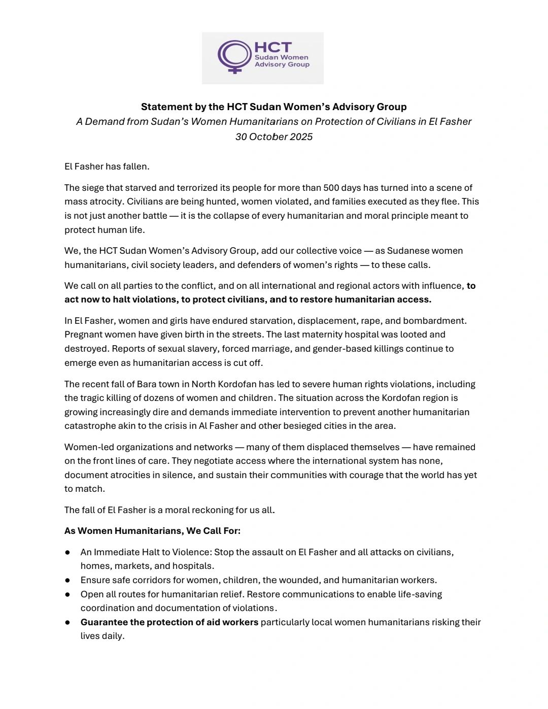 You are currently viewing The United Nations Security Council is meeting right now to discuss the deteriorating war in Sudan, atrocities in El Fasher, and the grave violence perpetrated against Sudanese people – men, women, children massacred, tortured, raped.