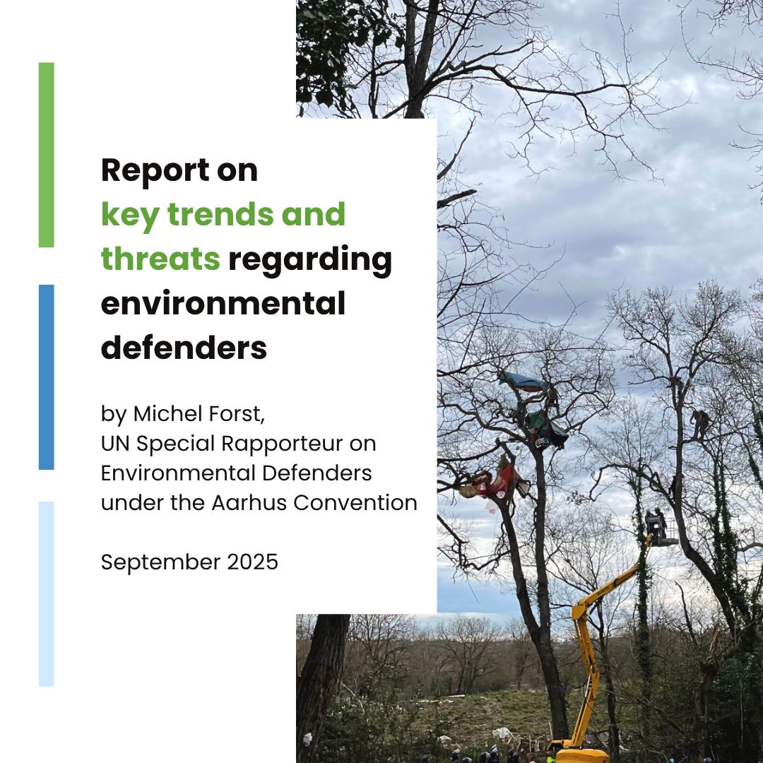 You are currently viewing Report on key trends and threats regarding environmental defenders.