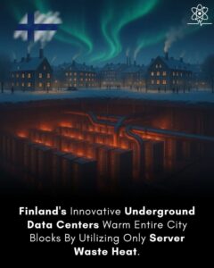 Read more about the article Finland is emerging as a global leader in sustainable urban heating by repurposing waste heat from data centers to warm residential and commercial buildings.