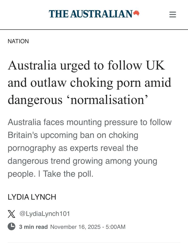 You are currently viewing The UK has recently committed to a ban on the depiction of strangulation or suffocation in pornography – I’m pleased to be part of calls for further reforms in Australia today.