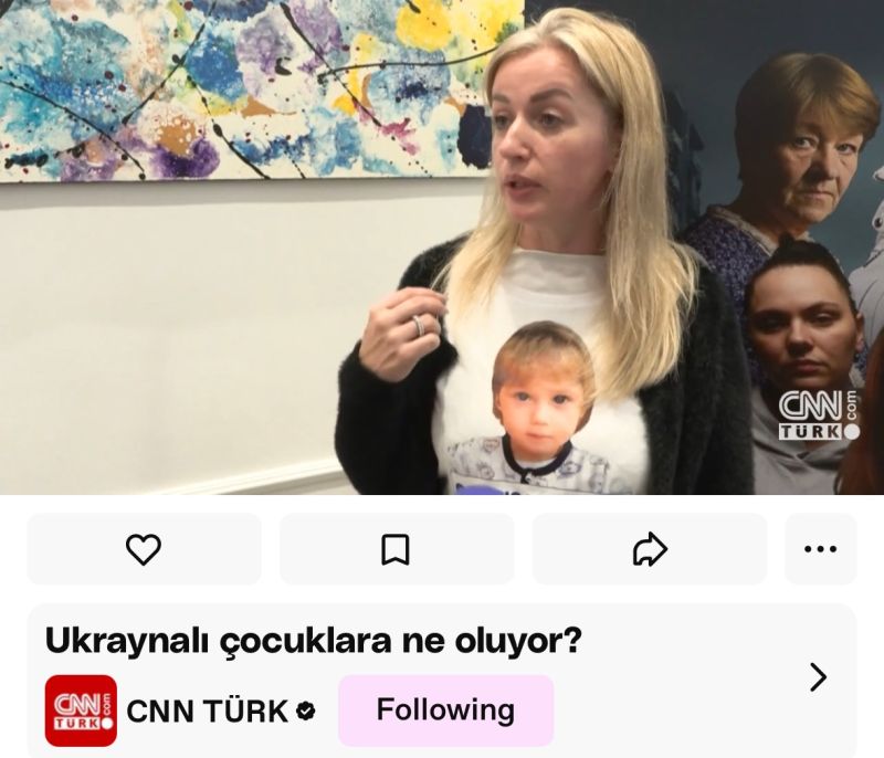 You are currently viewing Mother of Deported Ukrainian Children Spoke to CNN Türk During Emile Foundation Briefing in Paris