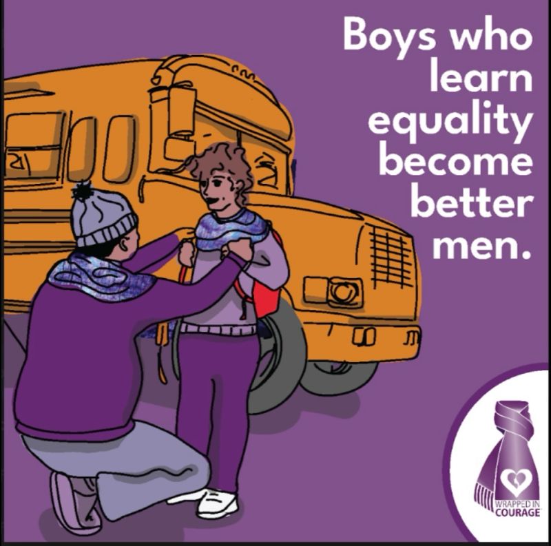 You are currently viewing Boys who learn equality become better men. When we teach boys to communicate and express emotions, resolve conflicts without violence, respect boundaries and value consent, we can break the cycle of violence, before it begins.